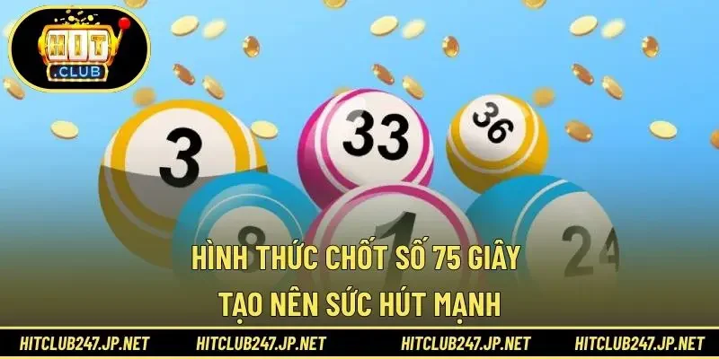 Hình thức chốt số 75 giây tạo nên sức hút mạnhHình thức chốt số 75 giây tạo nên sức hút mạnh